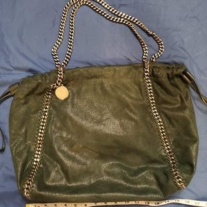 Stella McCartney Falabella - Green and Gold Tote Bag